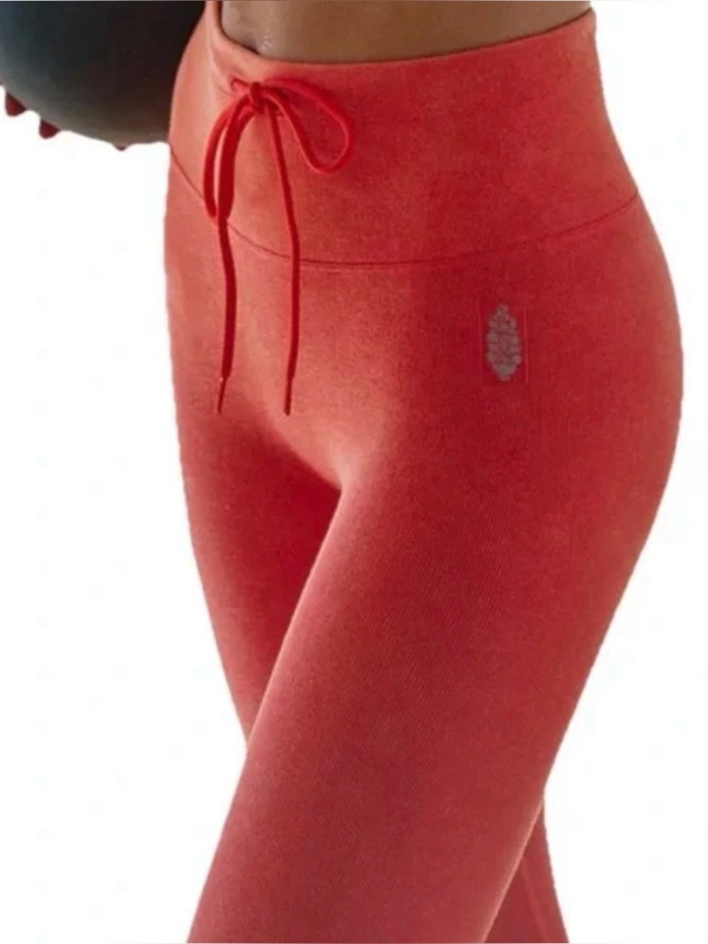 XS/S Free People Coral Red Pull-On Lounge Pants leggings